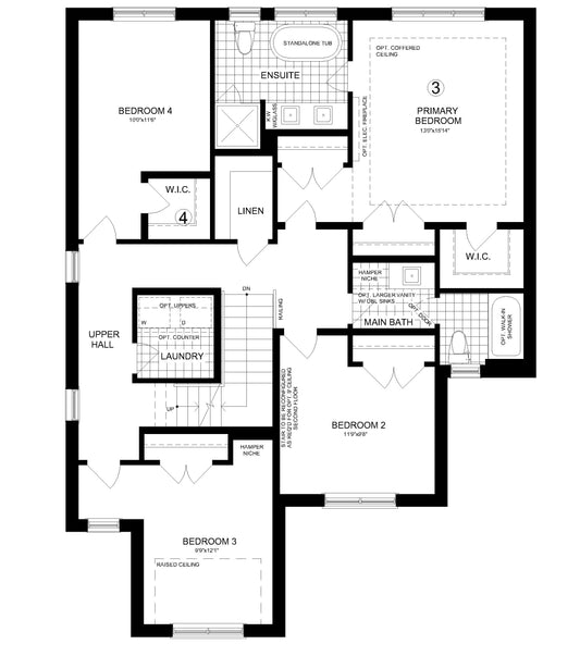 #003 4-Bedroom Modern Home Plan with Office, Mudroom & Open-Concept Kitchen