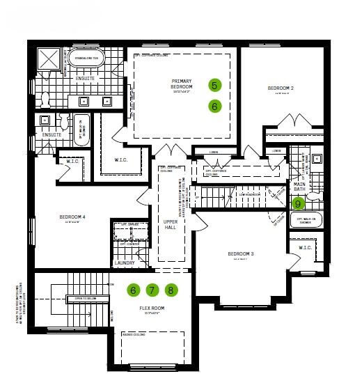 #005 4-Bedroom Modern Home Plan with Flex Room, Office & Breakfast